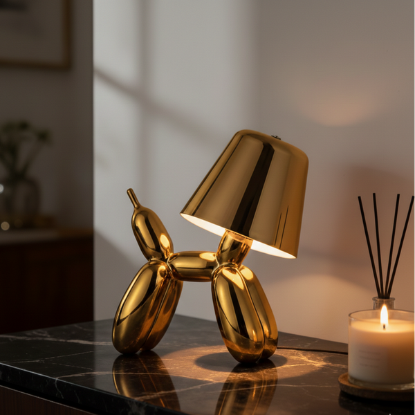Metal Baloon Art LED Night Lamp – Mood Light for Bedroom & Living Room
