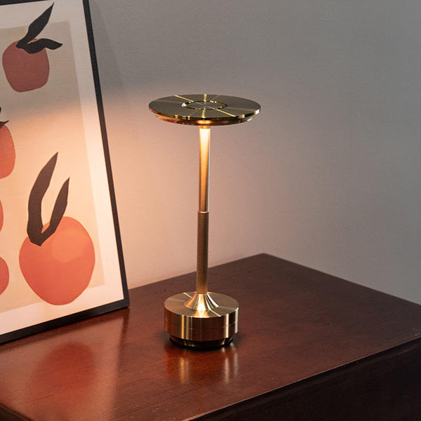 Luxury Cordless LED Table Lamp – Touch Control, Metal Body