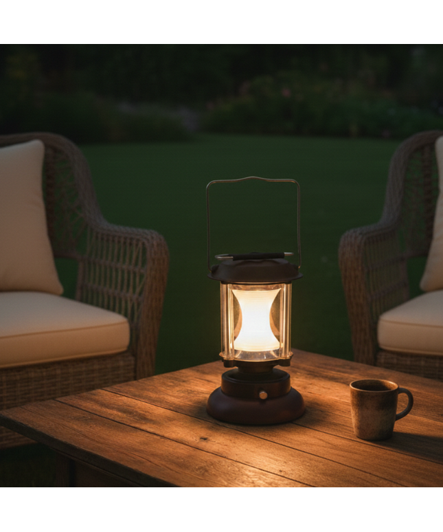 Vintage LED Light for Indoor/Outdoor & Emergency Use