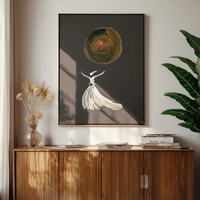 The Dervish and the Silent Universe | Handmade Canvas Wall Art