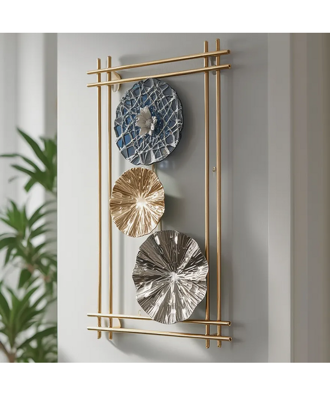 Elegant Trio Disc Metal Wall Art