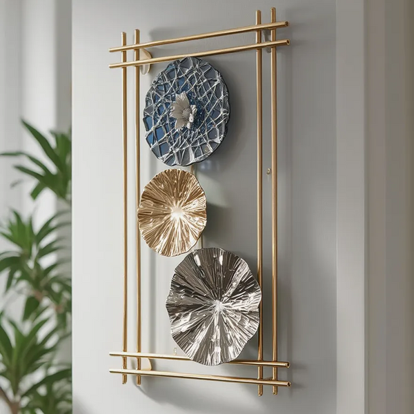 Elegant Trio Disc Metal Wall Art