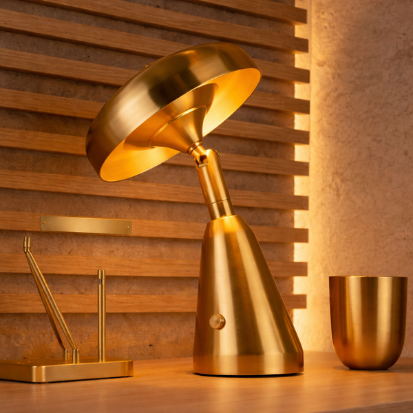 Minimalist Metal LED Table Lamp - 3 Color Modes