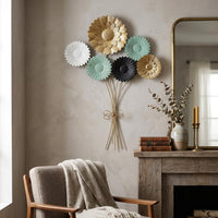 Elegant Floral Bouquet Metal Wall Art for Home Decor