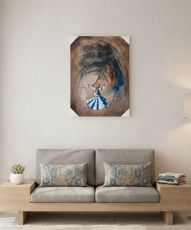 The Dervish and the Endless Path of Awakening | Canvas Wall Art