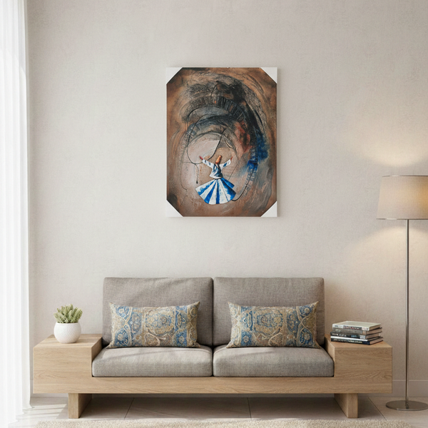The Dervish and the Endless Path of Awakening | Canvas Wall Art