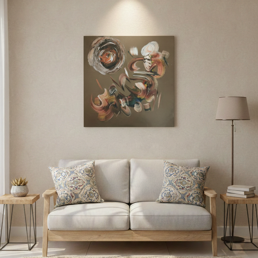 Artistic Handmade Canvas Islamic Wall Art