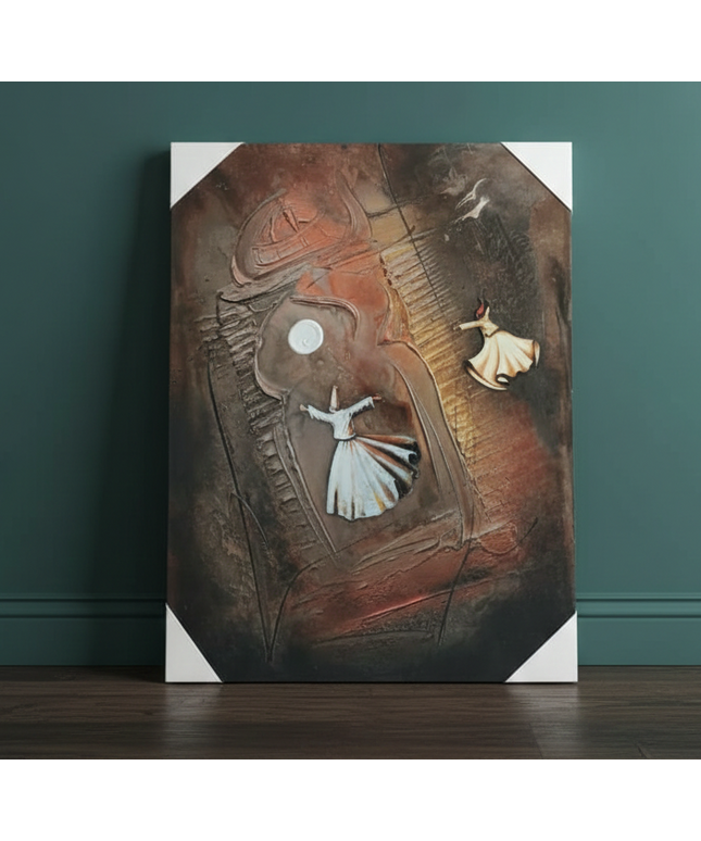 Journey of the Dervish Through Divine Silence | Canvas Wall Art