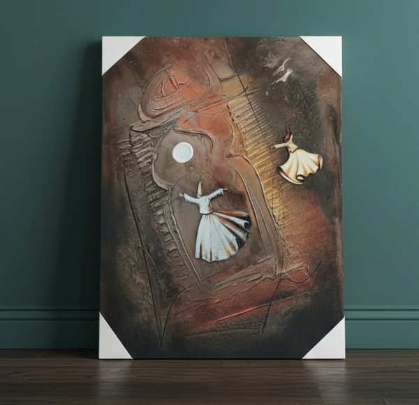 Journey of the Dervish Through Divine Silence | Canvas Wall Art
