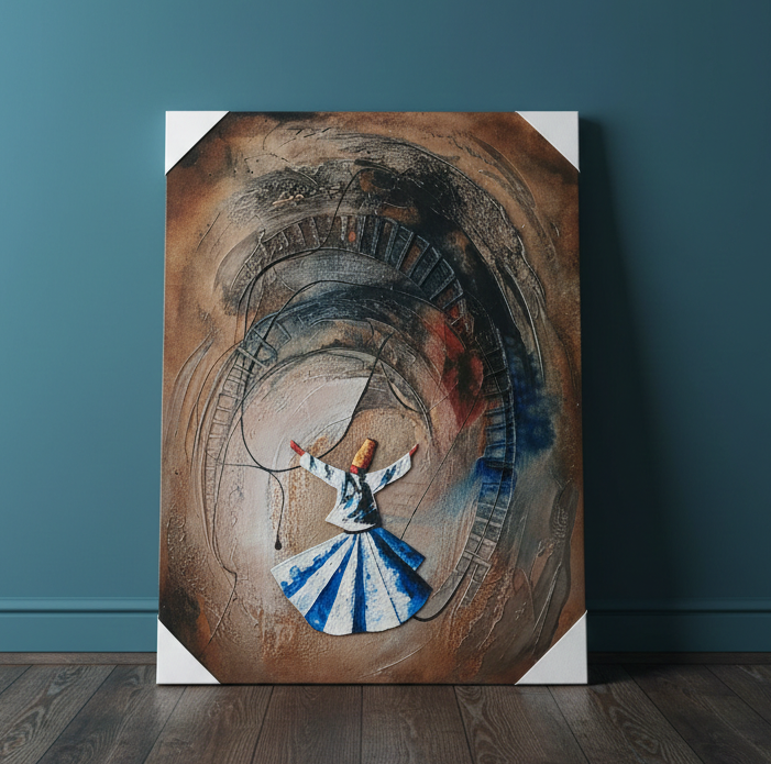 The Dervish and the Endless Path of Awakening | Canvas Wall Art