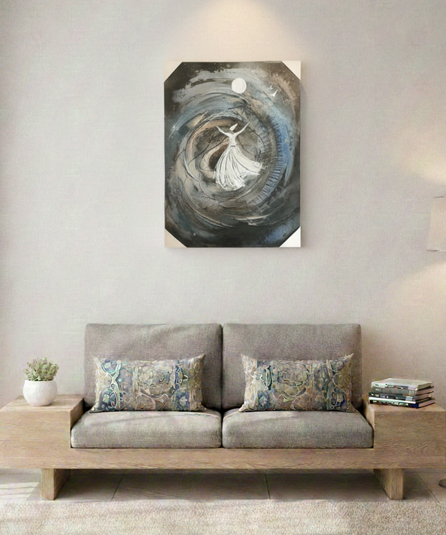 The Dervish in Infinite Motion and Stillness| Canvas Wall Art