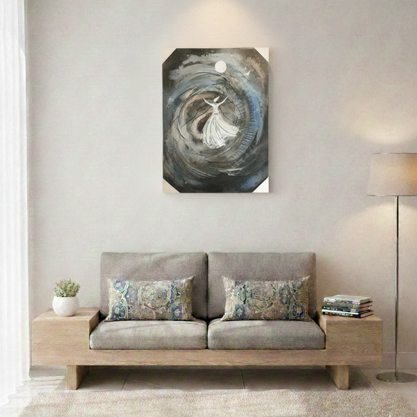 The Dervish in Infinite Motion and Stillness| Canvas Wall Art