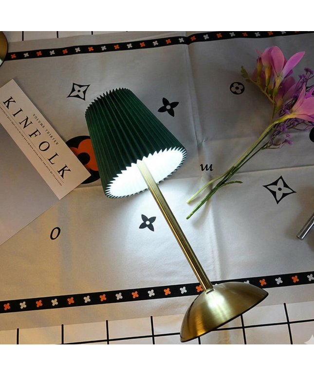 Forest Green Ambient Table Lamp – Rechargeable & Wireless