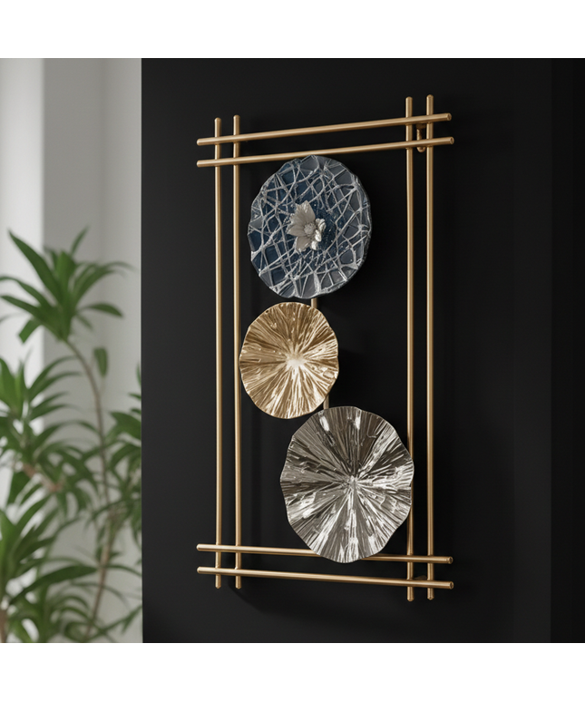 Elegant Trio Disc Metal Wall Art