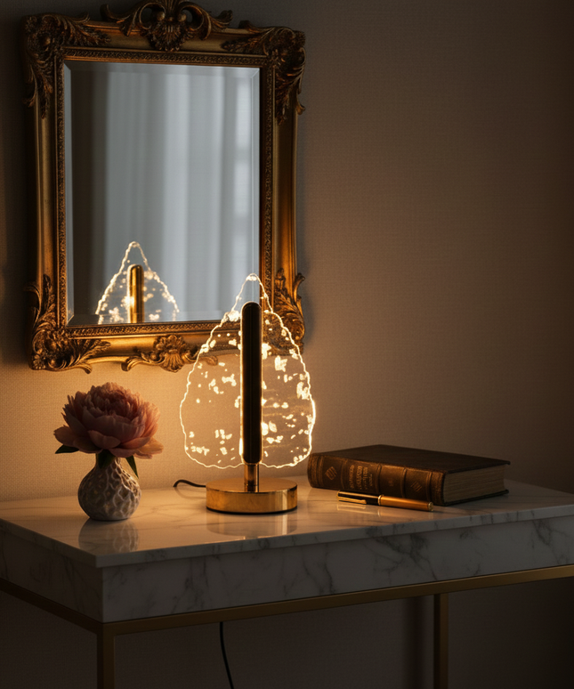 Modern Leaf-Shape LED Table Lamp – Decorative Ambient Accent Light