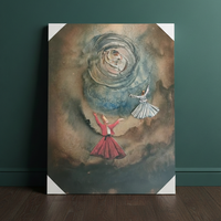 Sacred Ascent of the Dervishes Toward Inner Truth | Handmade Canvas Wall Art