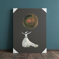 The Dervish and the Silent Universe | Handmade Canvas Wall Art