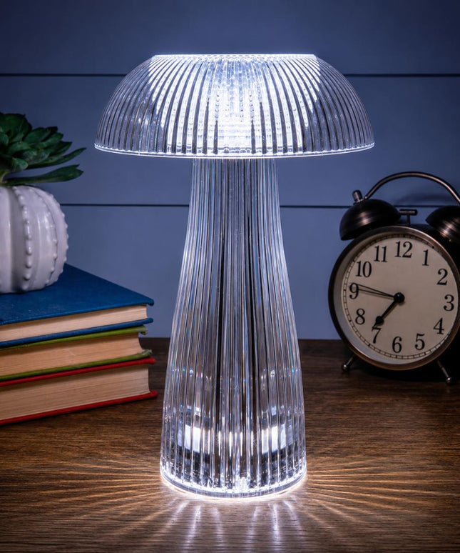Crystal Mushroom Table Lamp  – 4 Light modes with Remote