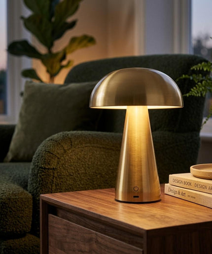 Luxury Mushroom Rechargeable LED Touch Lamp