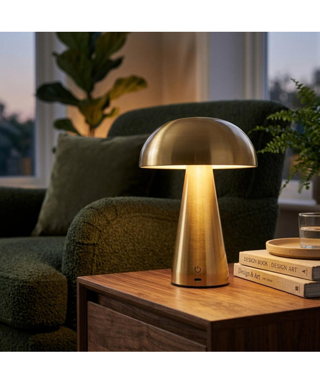 Luxury Mushroom Rechargeable LED Touch Lamp