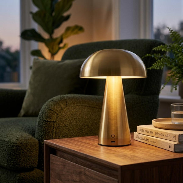 Luxury Mushroom Rechargeable LED Touch Lamp