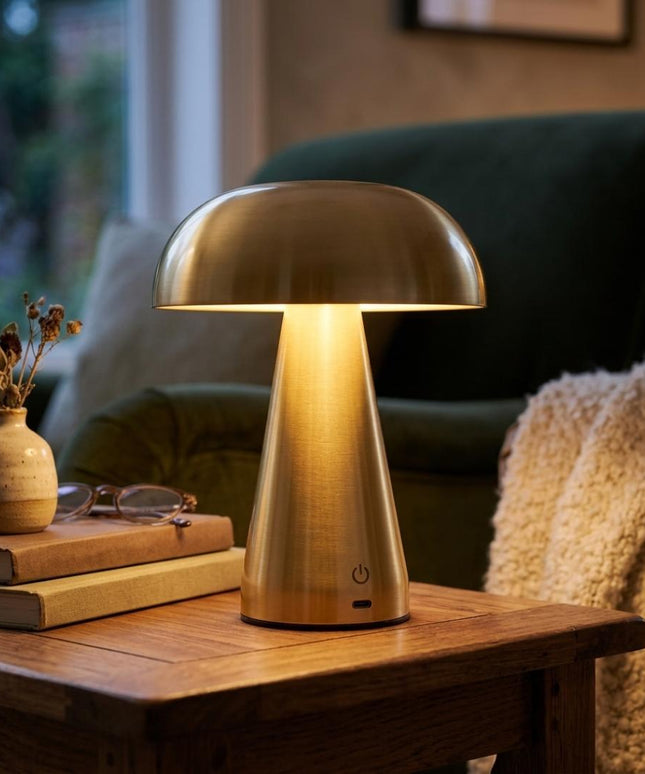 Luxury Mushroom Rechargeable LED Touch Lamp
