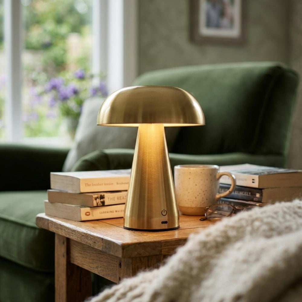 Luxury Mushroom Rechargeable LED Touch Lamp