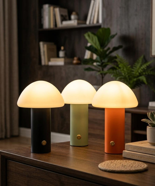 Modern Mushroom Rechargeable Touch LED Lamp
