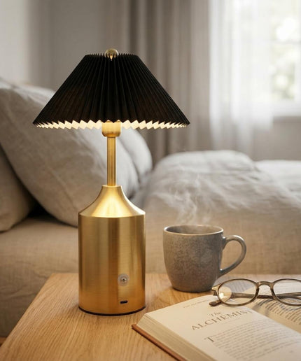 Vintage Gold Rechargeable Touch LED Table Lamp