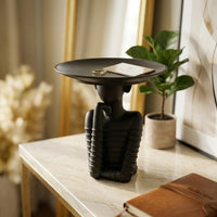 Abstract Thinker Sculpture Tabletop Decor Tray