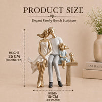 Loving Family and Pet Showpiece for Home Decor