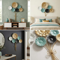 Elegant Floral Bouquet Metal Wall Art for Home Decor