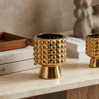 Statement Gold Bubble Planter for Tables and Shelves