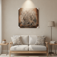 Allah, Muhammad Handmade Canvas Islamic Wall Art