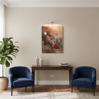 Dervish Beneath the Moon of Devotion | Handmade Canvas Wall Art