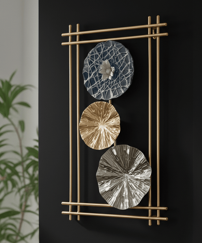 Elegant Trio Disc Metal Wall Art