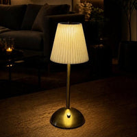 Elegant White Table Lamp-Rechargeable & Wireless