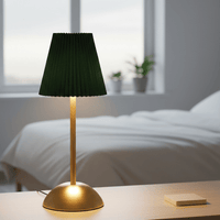 Forest Green Ambient Table Lamp – Rechargeable & Wireless