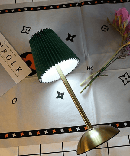 Forest Green Ambient Table Lamp – Rechargeable & Wireless