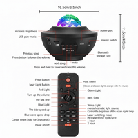 Galaxy Projector Night Light for Bedroom – Star Projector Light with Bluetooth speaker