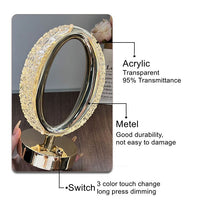 Rechargeable Crystal Table Lamp