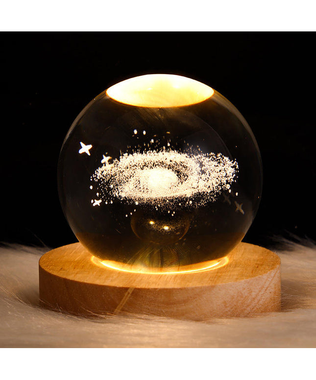 Crystal Ball Night Lamp,Luminous Crystal 3d Ball Night Light