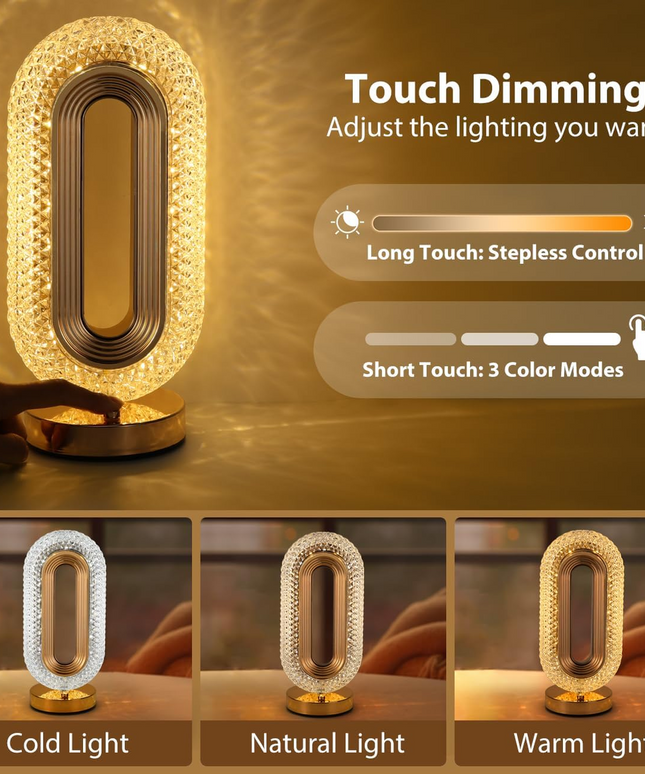 Crystal Ambient Touch Decorative Lamp