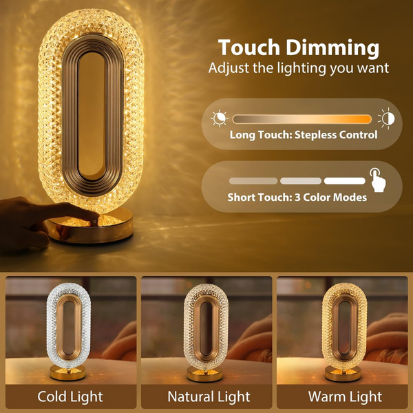 Crystal Ambient Touch Decorative Lamp