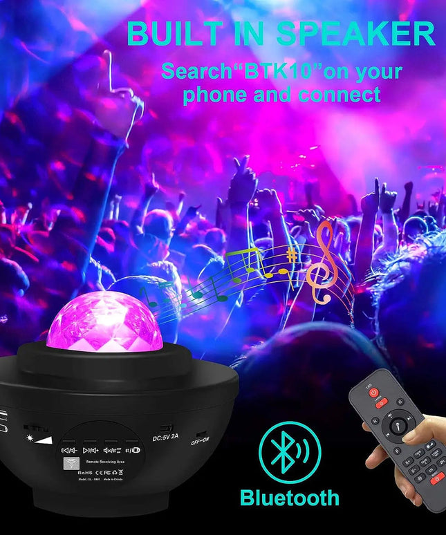 Galaxy Projector Night Light for Bedroom,Star Projector Light with Bluetooth speaker
