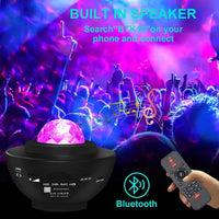 Galaxy Projector Night Light for Bedroom,Star Projector Light with Bluetooth speaker