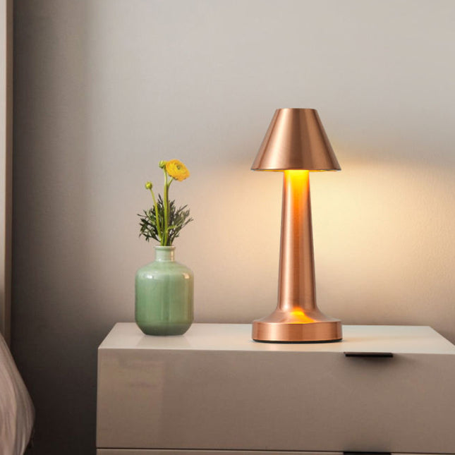 SleekAura Touch Table Lamp – Modern Rechargeable Lamp