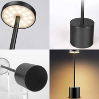 Modern Metal Touch Sensor Table Lamp – Rechargeable & Dimmable