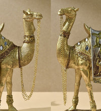 Royal Camel Resin Sculptures – Elegant Desert-Inspired Decor Pair