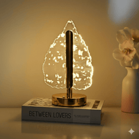 Leaf-shaped LED table lamp